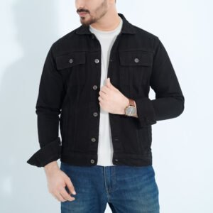 Black Color Denim Jacket